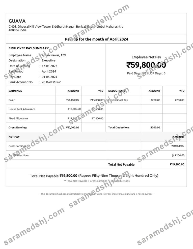 Guava payslip template in Word and PDF formats.pdf, 1